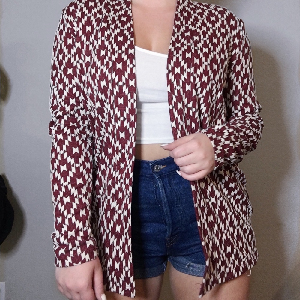 H&M geometric patterned cardigan